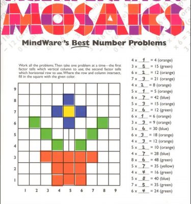 Mindware Multiplication Mosaics Workbook 